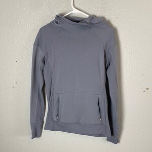 Athleta Gray Hoodie Sweatshirt